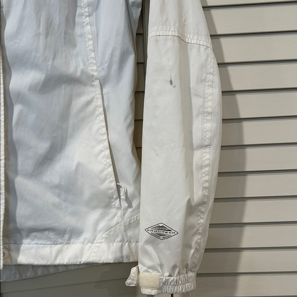 Columbia Women's White Hooded Windbreaker Jacket Size XS - Picture 6 of 10